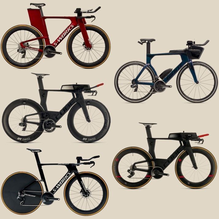 Las bicis de triatlón montadas de fábrica con SRAM eTap AXS son como postales