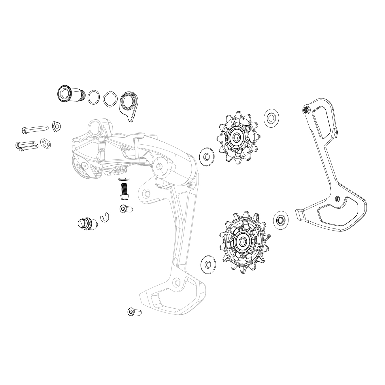 Derailleurs Rear Spare Parts RD SPP A0 SRAM Service