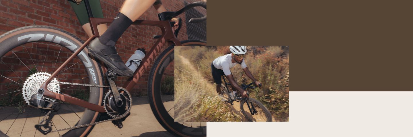 Collage of gravel rider on 303 XPLR wheels.