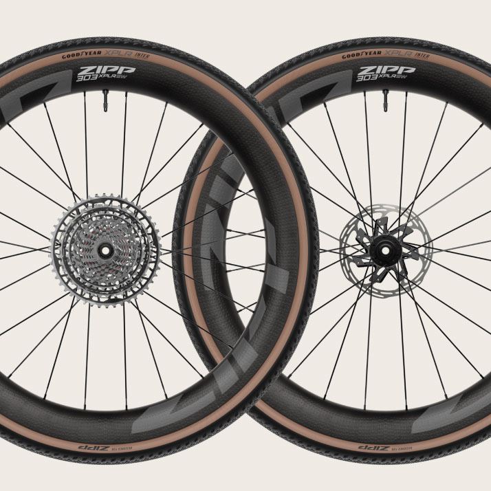 Render of 303 XPLR Rider ready Wheelset