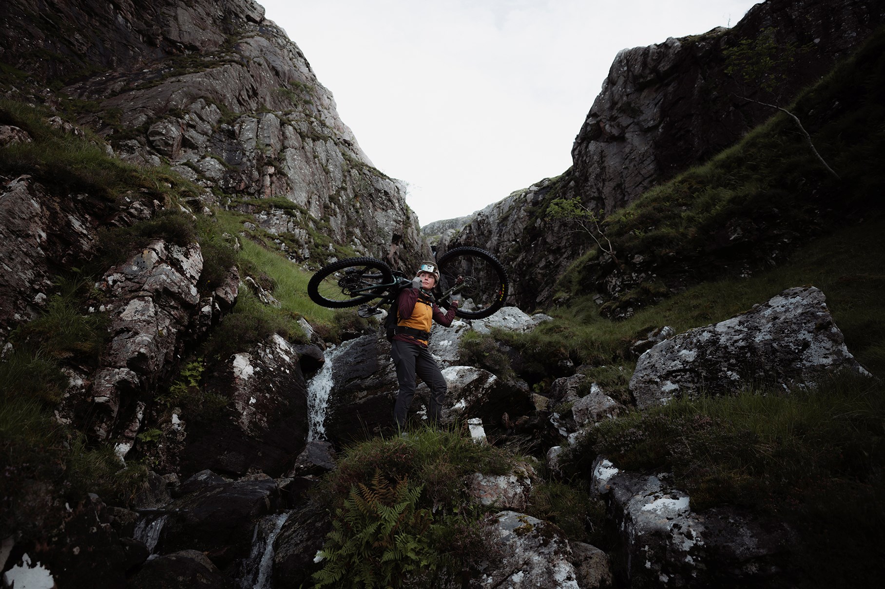 hike through waterfal