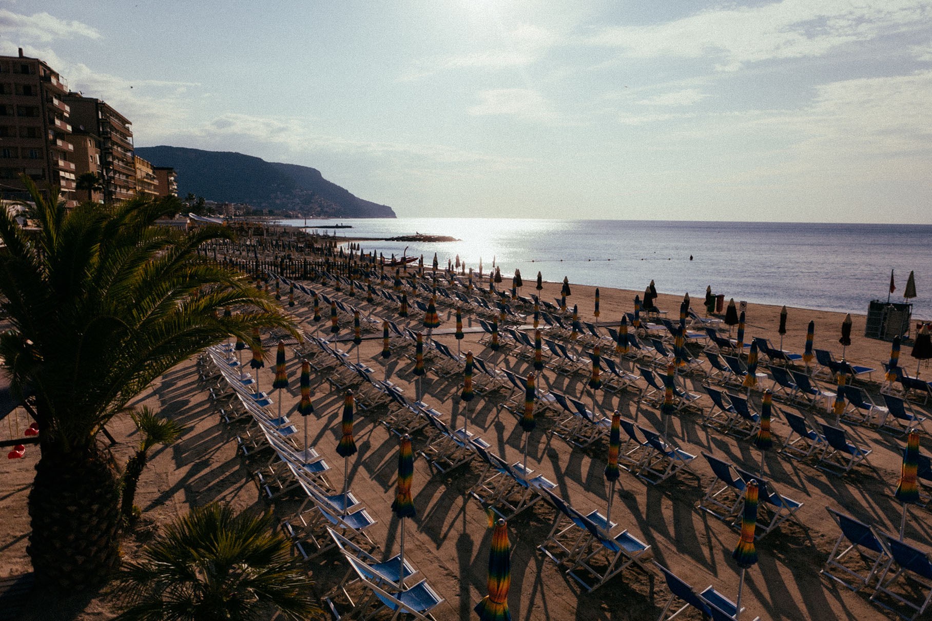 an empty beach in finale