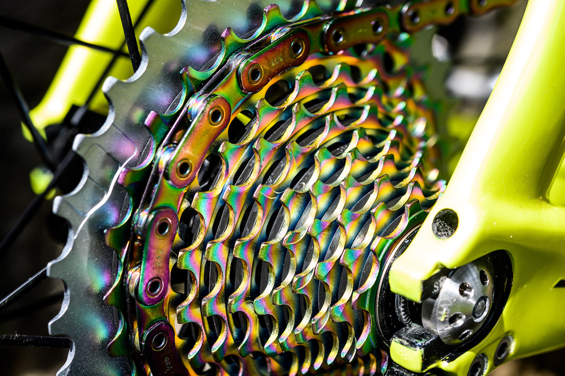 rainbow chain bike