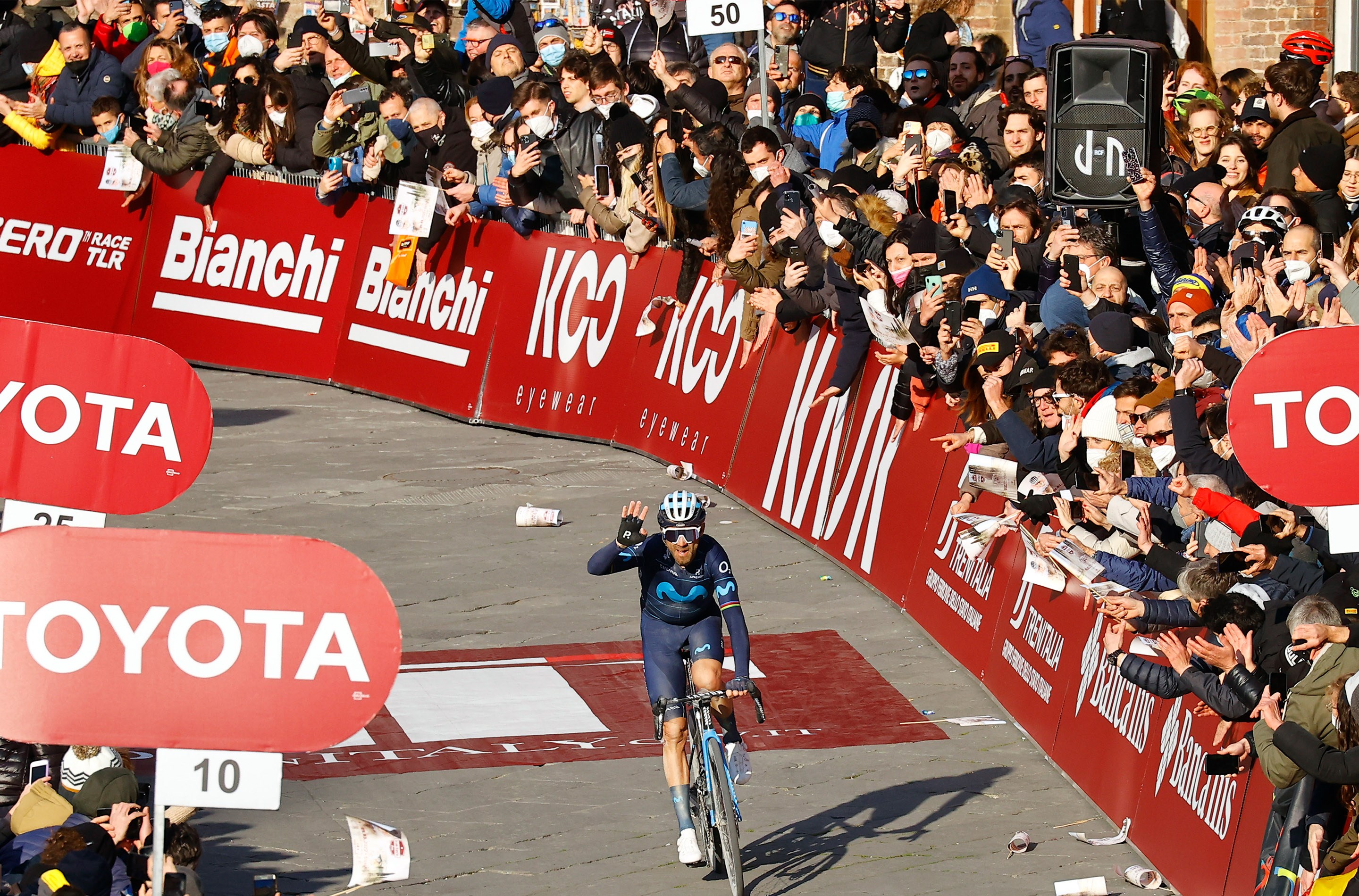 Valverde with a satisfying second place.