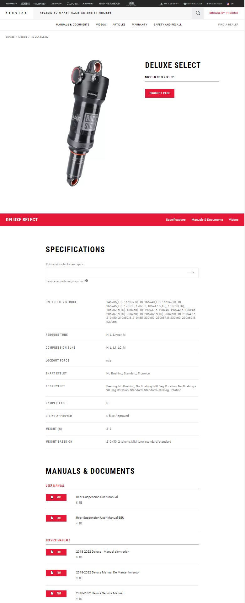 Rockshox 2025 fork identification