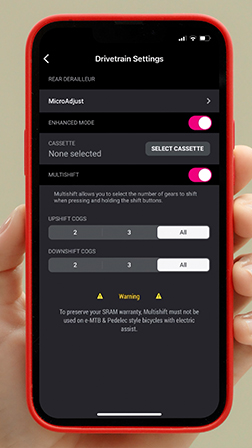 How to: Access Advanced AXS Shifting Modes